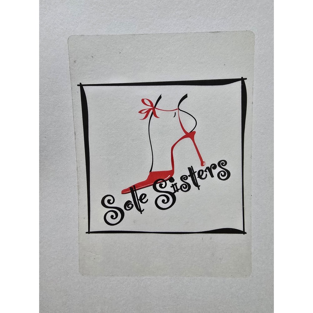 Sole Sisters Logo Stickers Roll Retro High Heel Stiletto Branding 100+labels